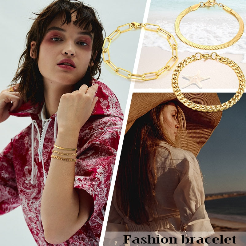 Paperclip Chain Bracelet for Women