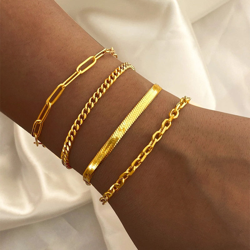 Paperclip Chain Bracelet for Women