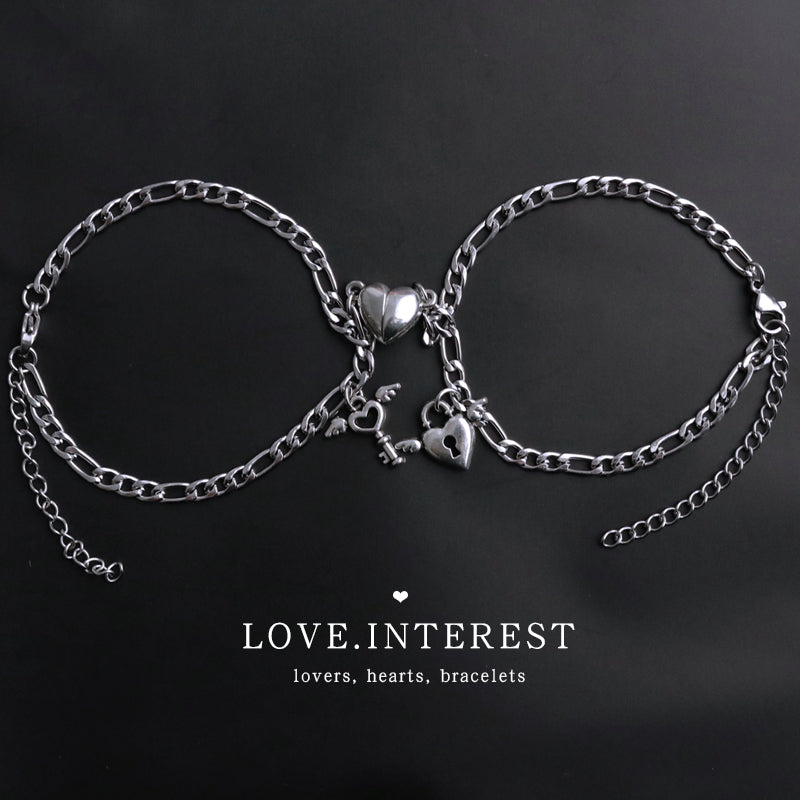 Magnet Couple Bracelets Heart Attraction Bracelet