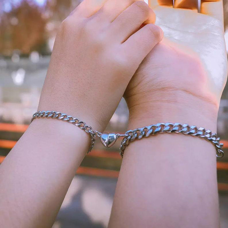 Magnet Couple Bracelets Heart Attraction Bracelet