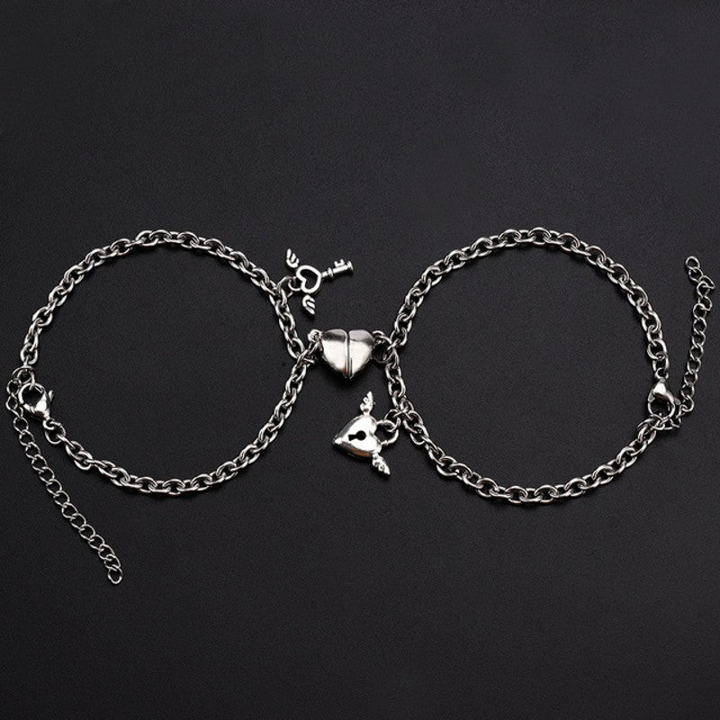 Magnet Couple Bracelets Heart Attraction Bracelet