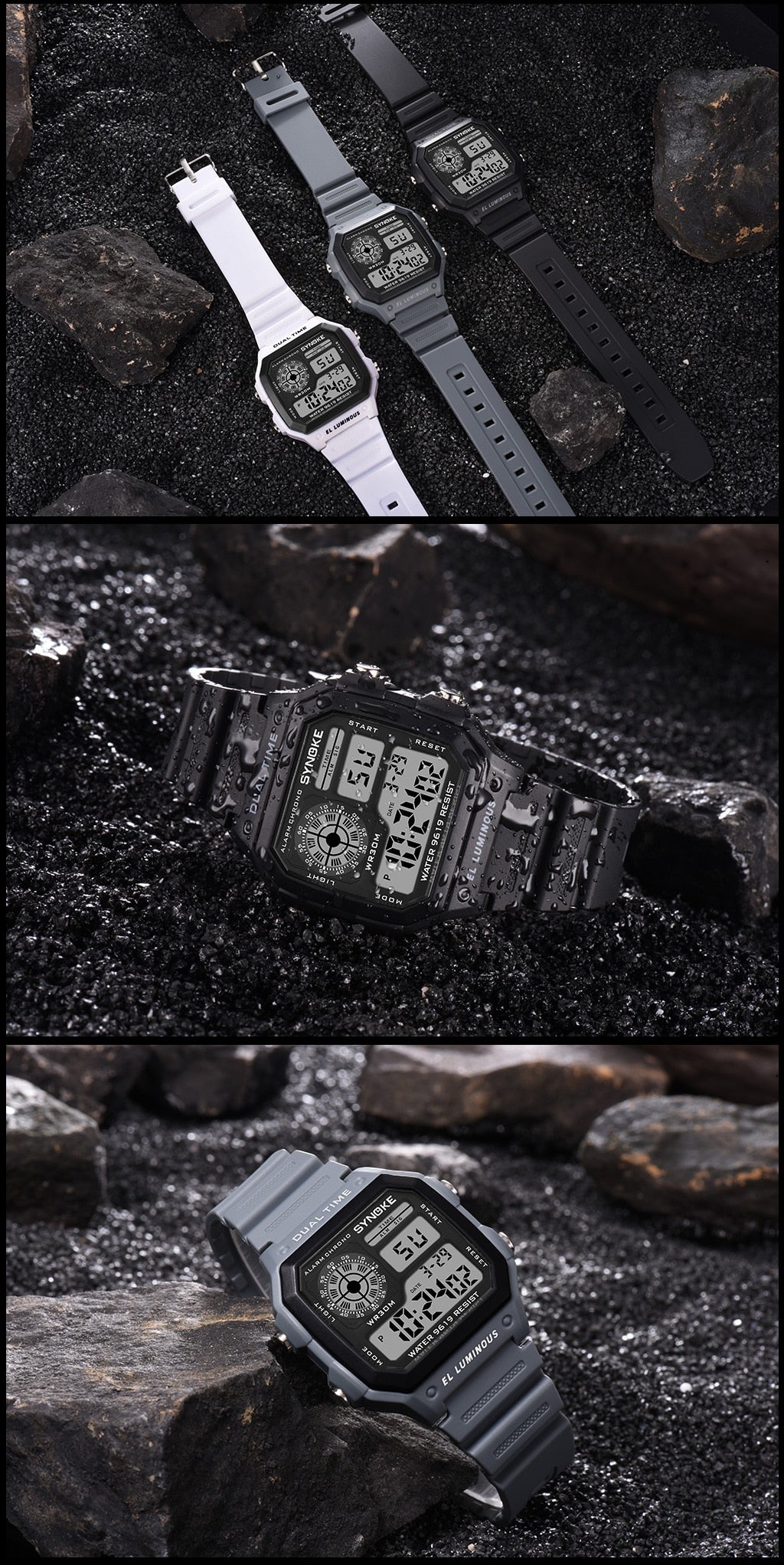 Luxury Fashion Sport Watch Men Clock Waterproof Watches