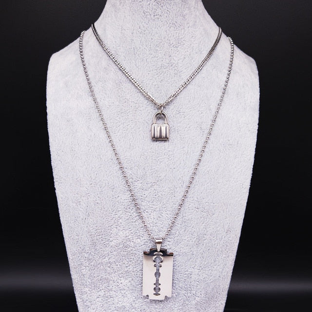 Fashion Blade Stainless Steel Necklaces