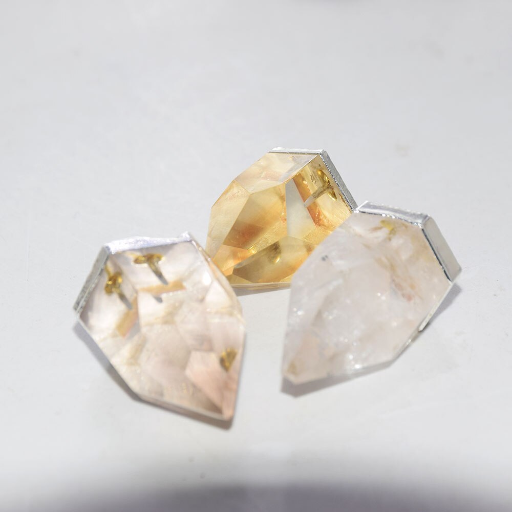 Natural Stone Bullet Pendant