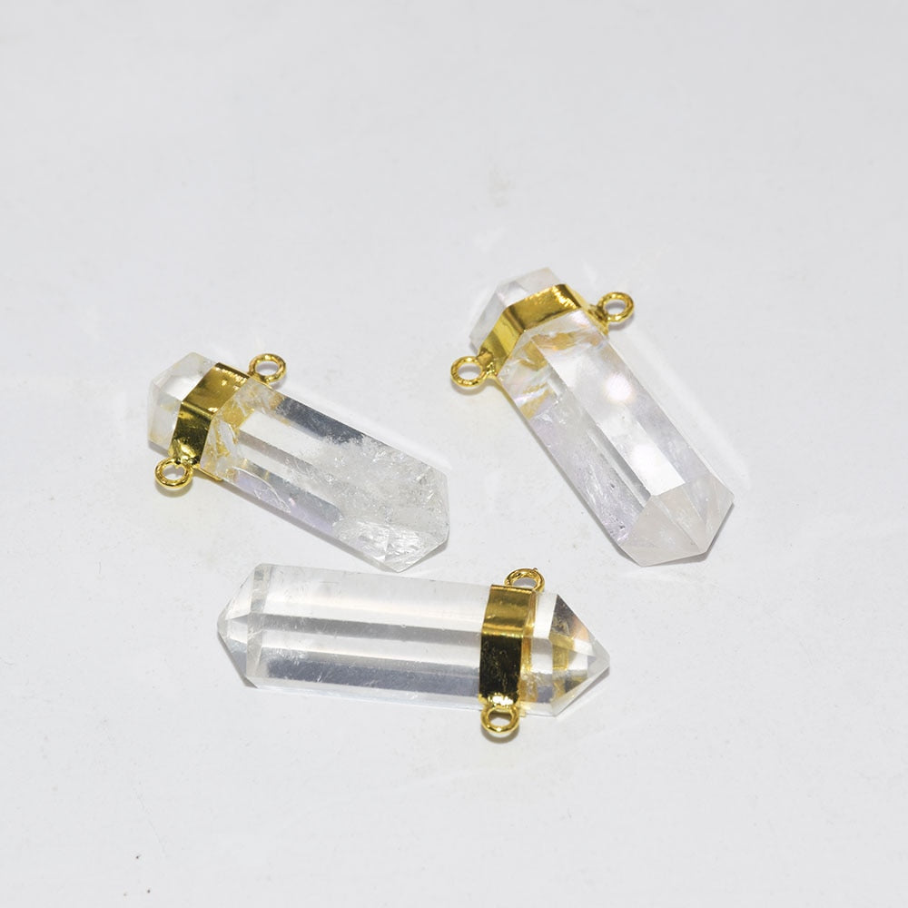 Natural Stone Bullet Pendant