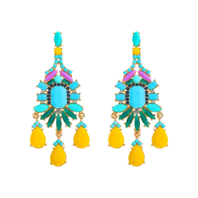 New ZA Crystal Drop Earrinigs For Women