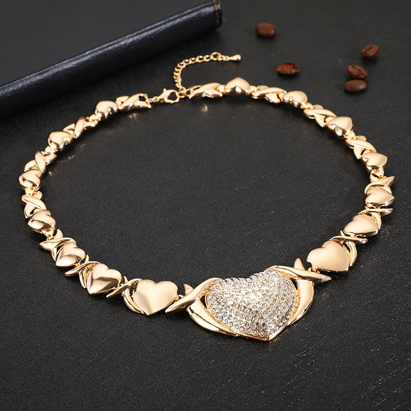 Luxury Bridal Nigerian Wedding African Beads Jewelry Set