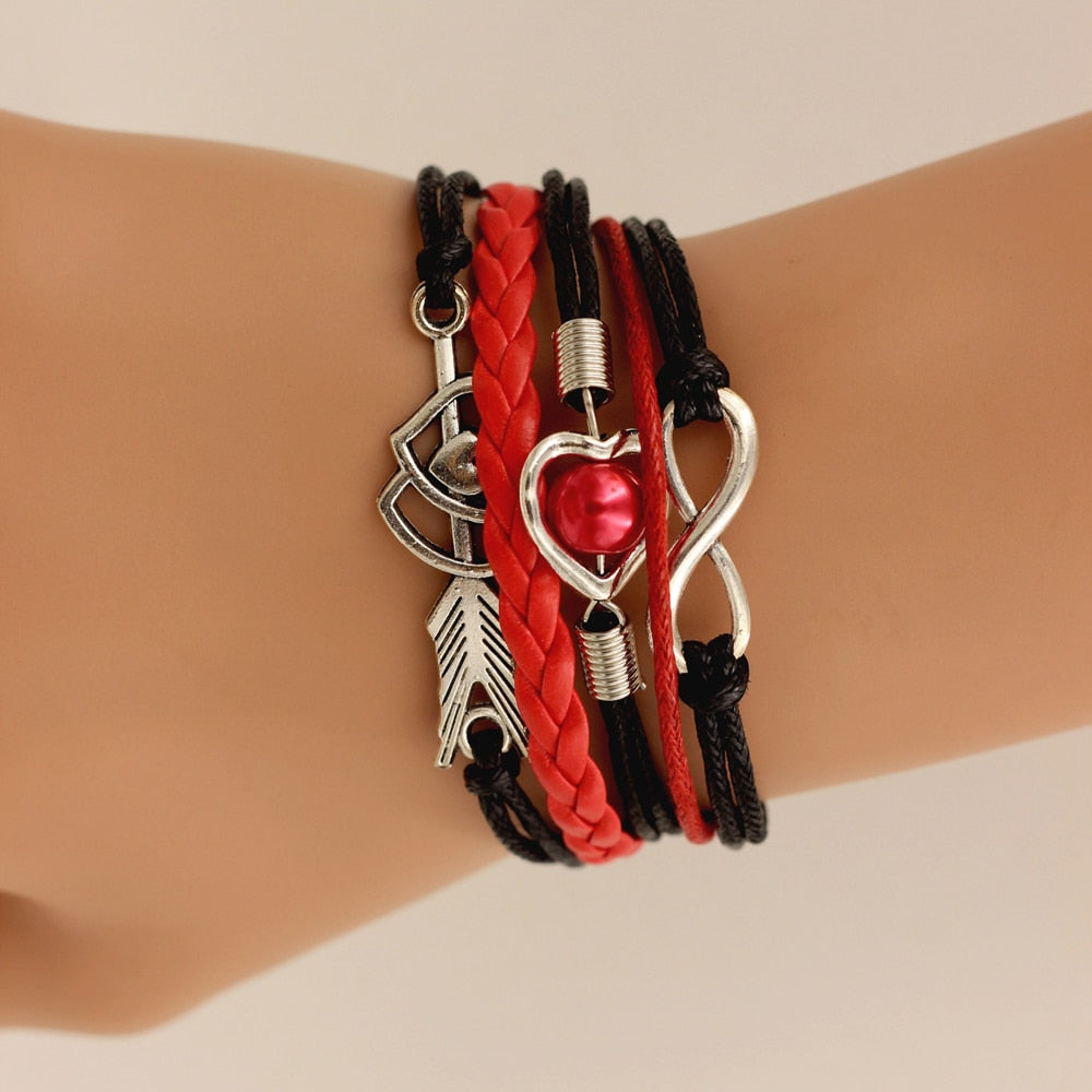 Leather  For Women Wrap Infinity Bracelets