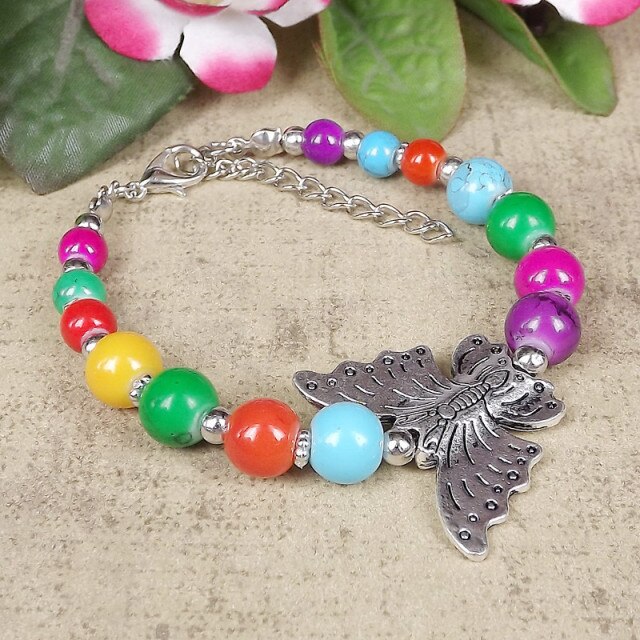 Tibet Vintage DIY Flower Bracelet Woman