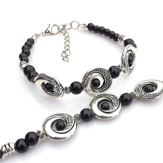 Tibet Vintage DIY Flower Bracelet Woman