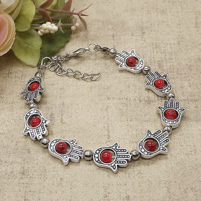 Tibet Vintage DIY Flower Bracelet Woman