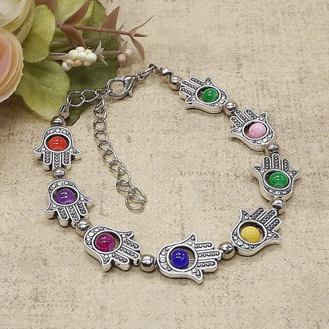 Tibet Vintage DIY Flower Bracelet Woman