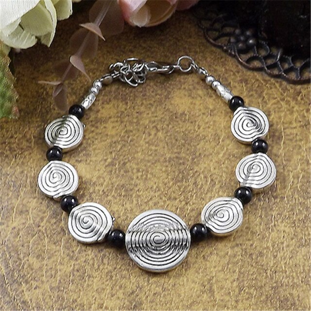 Tibet Vintage DIY Flower Bracelet Woman