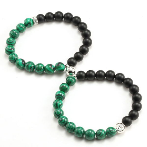 Pulsera magnética para parejas con dijes para parejas