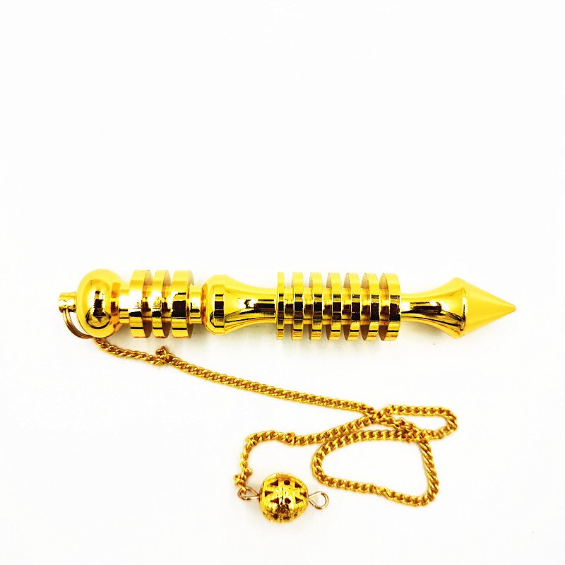 Natural brass Pendulum Pendant-Gold-color Chain Amulet
