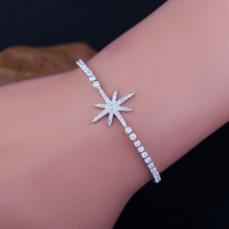 Trendy Crystal Adjustable Tennis Bracelet