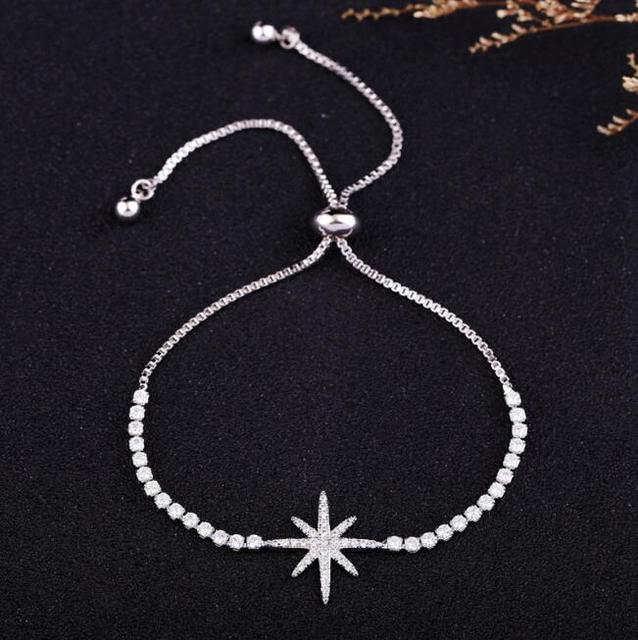 Trendy Crystal Adjustable Tennis Bracelet