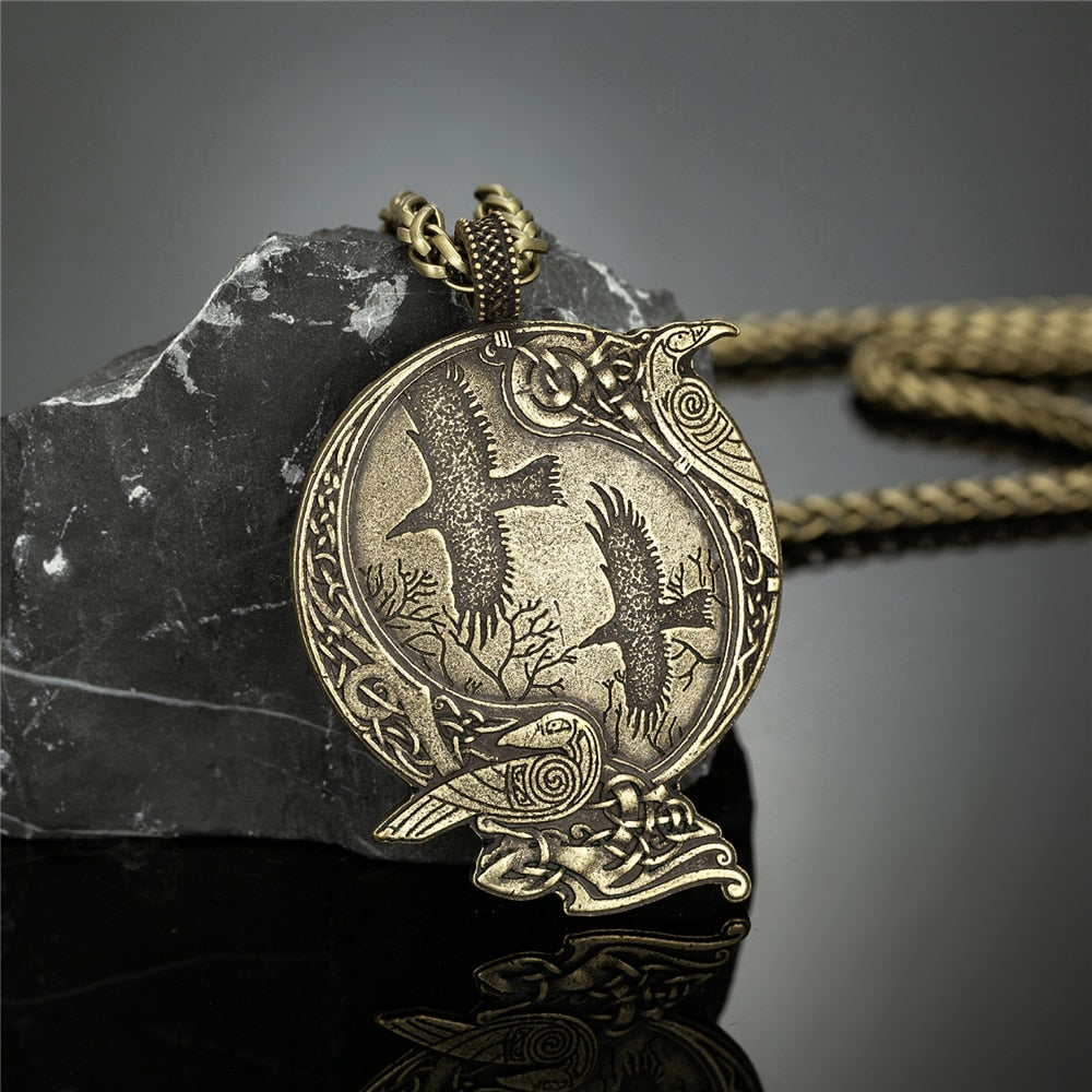 Vikings Odin's Raven Necklaces