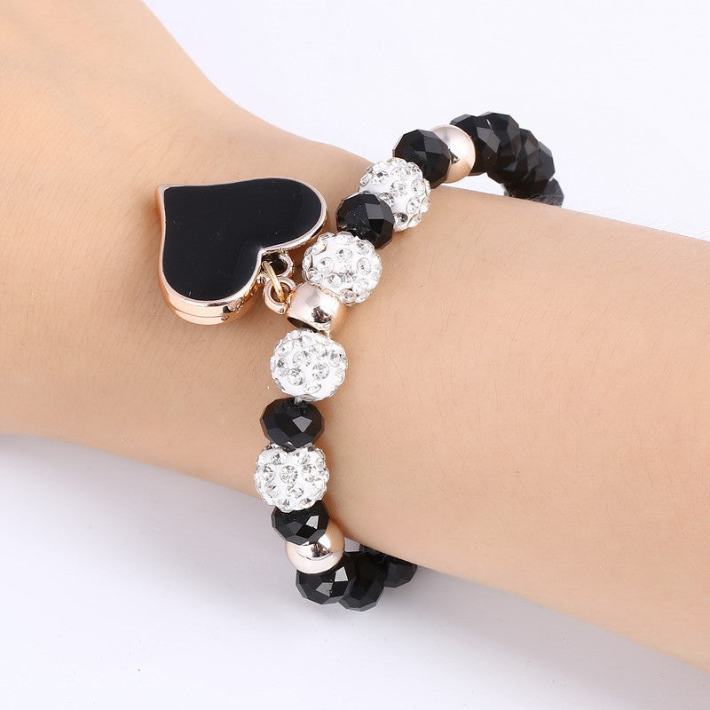 Crystal Butterful Bracelet & Bangle Elastic Heart Bracelets