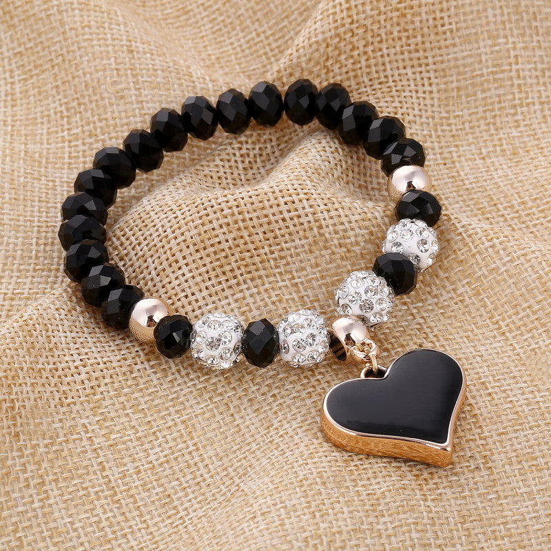 Crystal Butterful Bracelet & Bangle Elastic Heart Bracelets