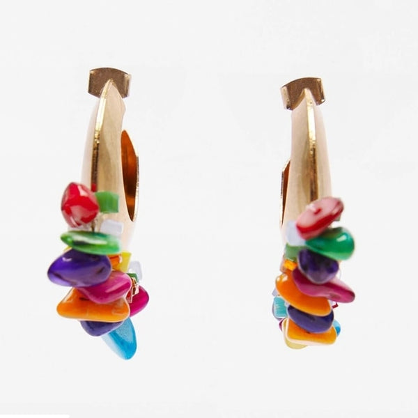 Nuevos pendientes de gota de cristal ZA para mujer