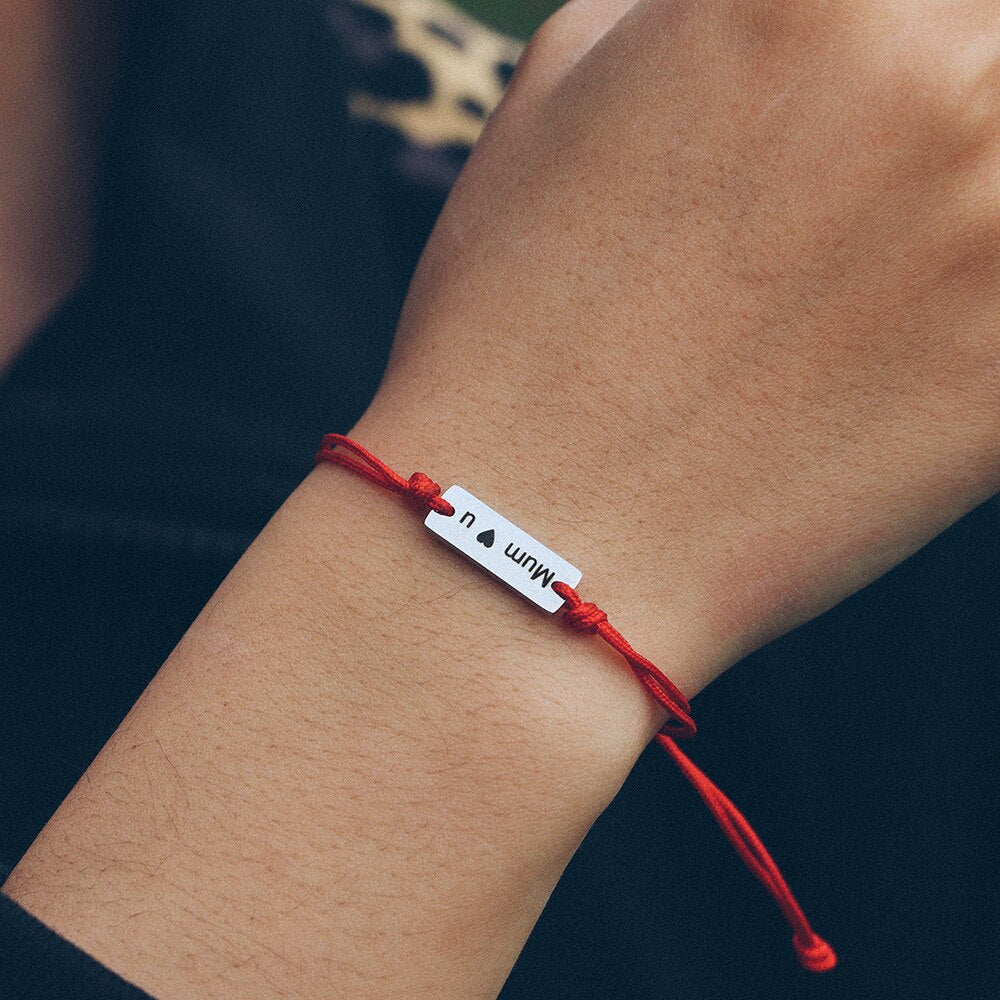 Carving name date nameplate bracelet for baby