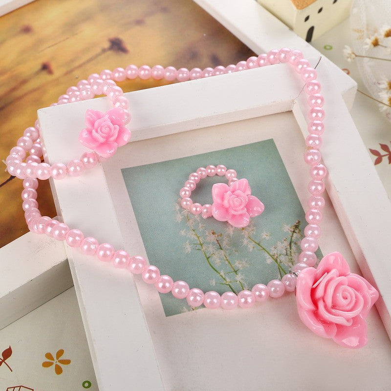Best Baby Pink Girl Kids Jewelry Set