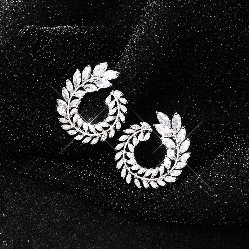 Geometric  Big Round Stud Earrings