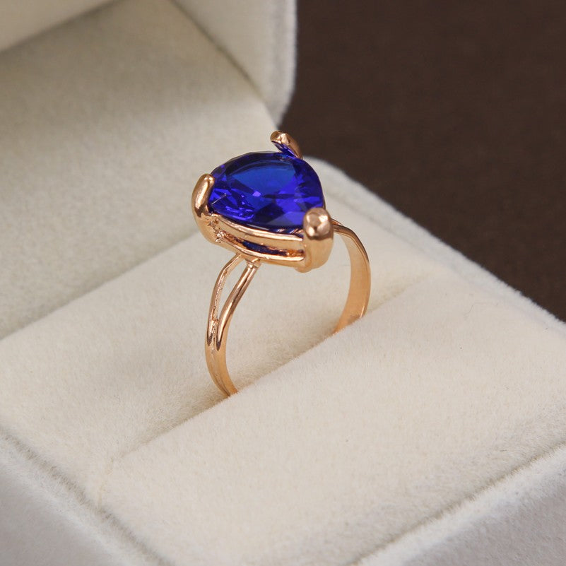 Drop Pendant Necklace Earring Ring For Women Wedding Jewelry Set