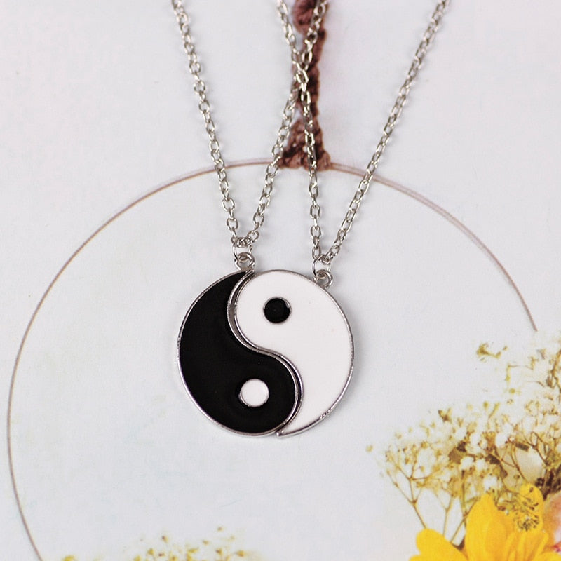 Tai Chi Paired Pendant Couple Necklaces
