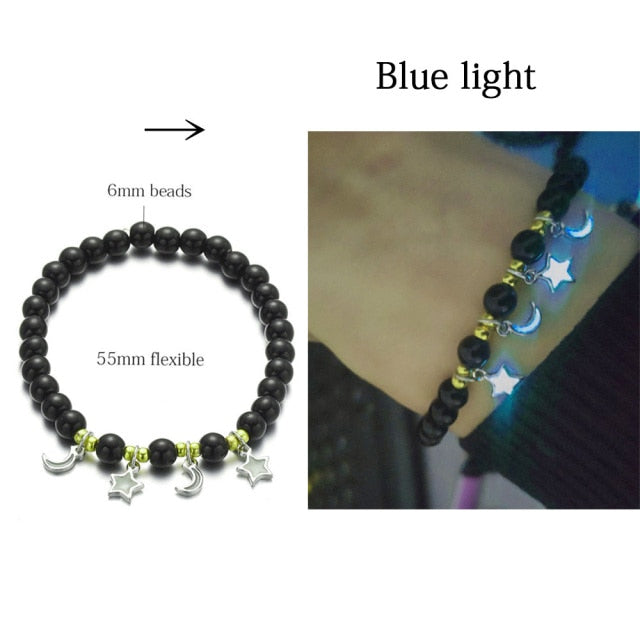 Natural Stone Yoga Luminous Glow In The Dark Bracelet