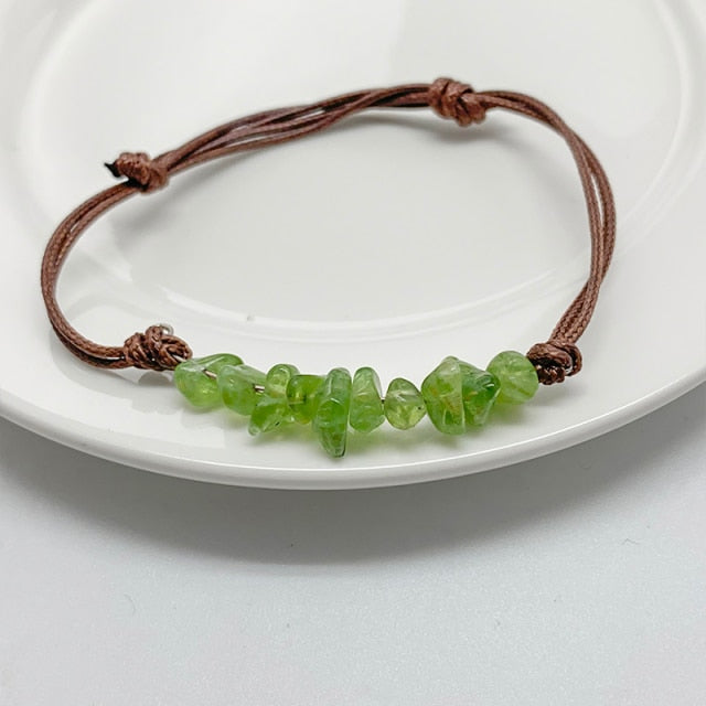Handmade Crystal Leather Chain Bracelets for Women