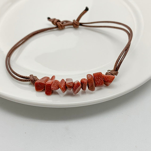 Handmade Crystal Leather Chain Bracelets for Women