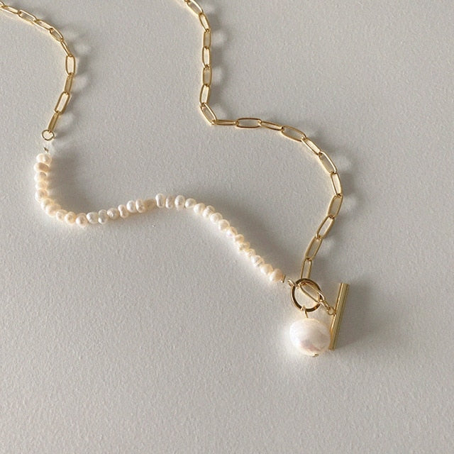 Elegant Natural Freshwater Pearl Necklace