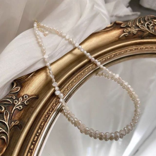 Elegant Natural Freshwater Pearl Necklace