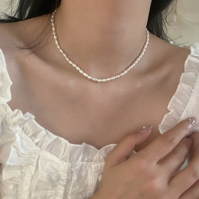 Elegant Natural Freshwater Pearl Necklace