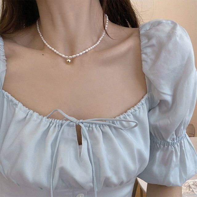 Elegant Natural Freshwater Pearl Necklace