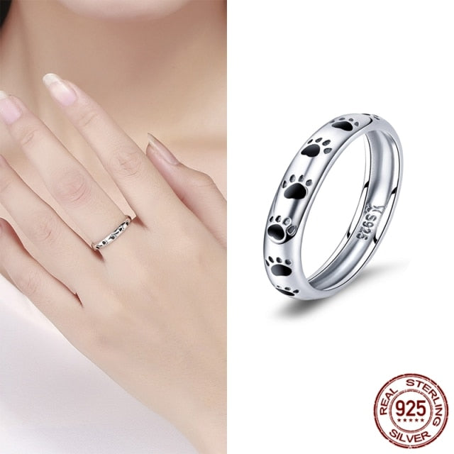 925 Sterling Silver Star Heart Shape Enemal Rainbow Finger Rings