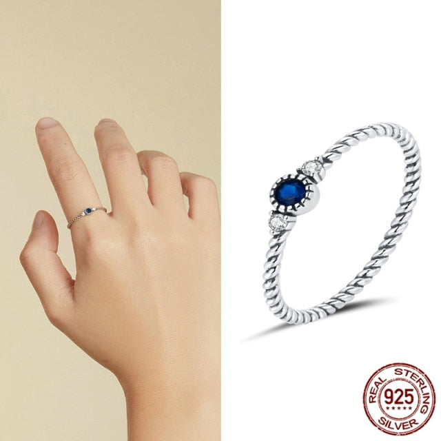 925 Sterling Silver Star Heart Shape Enemal Rainbow Finger Rings