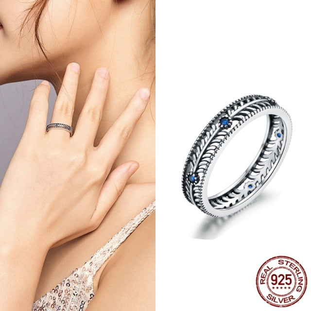 925 Sterling Silver Star Heart Shape Enemal Rainbow Finger Rings