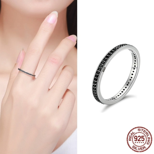 925 Sterling Silver Star Heart Shape Enemal Rainbow Finger Rings