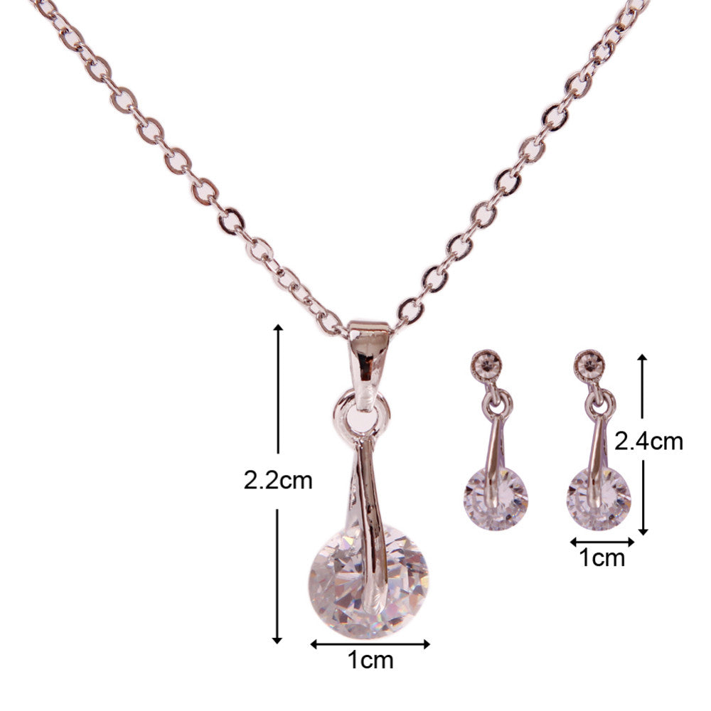 Fashion Gold Silve Color Pendants & Necklace  Jewelry Sets
