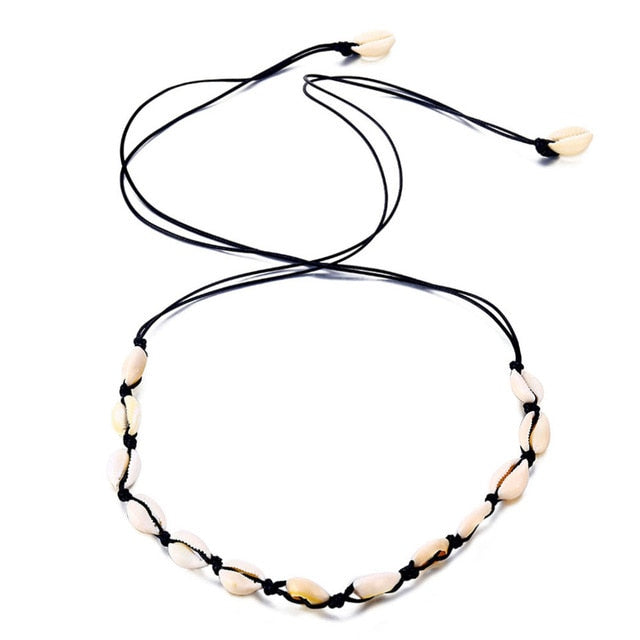 New Fashion Rope Chain Natural Shell Choker Necklace