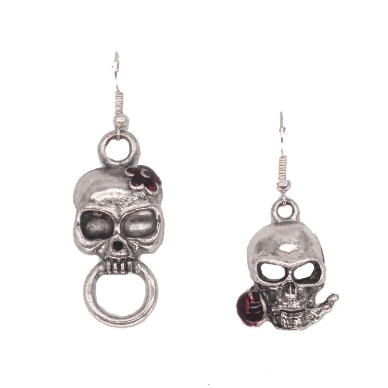 Goth Mysterious Dark Coffin Drop Earrings