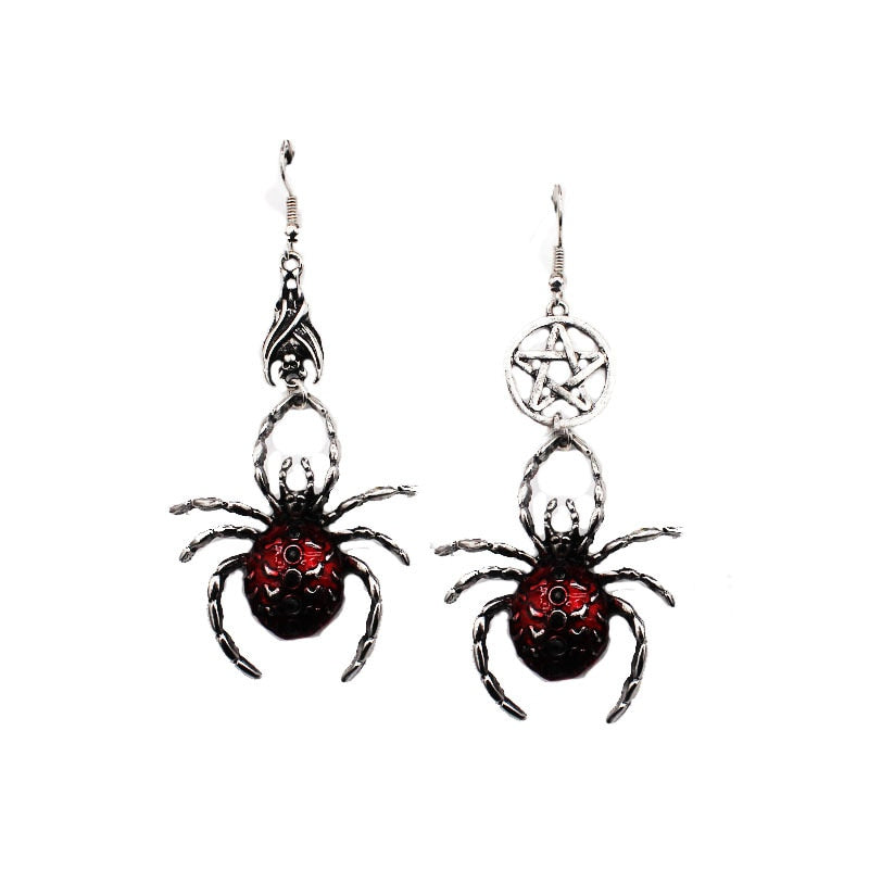 Goth Mysterious Dark Coffin Drop Earrings