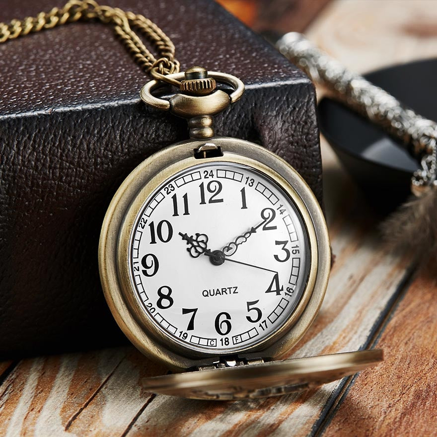 12 Constellation Retro Pocket Watch