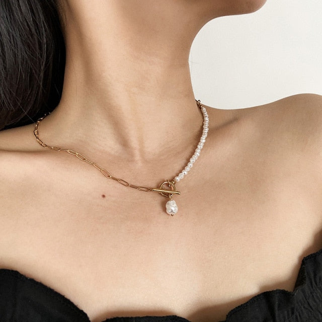 Vintage Multi-layer Sparkling Chain Choker Necklace