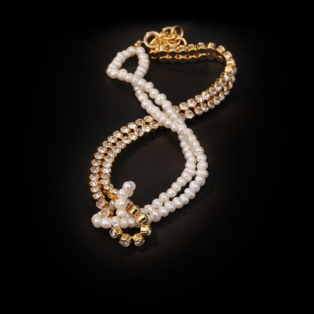 Vintage Multi-layer Sparkling Chain Choker Necklace