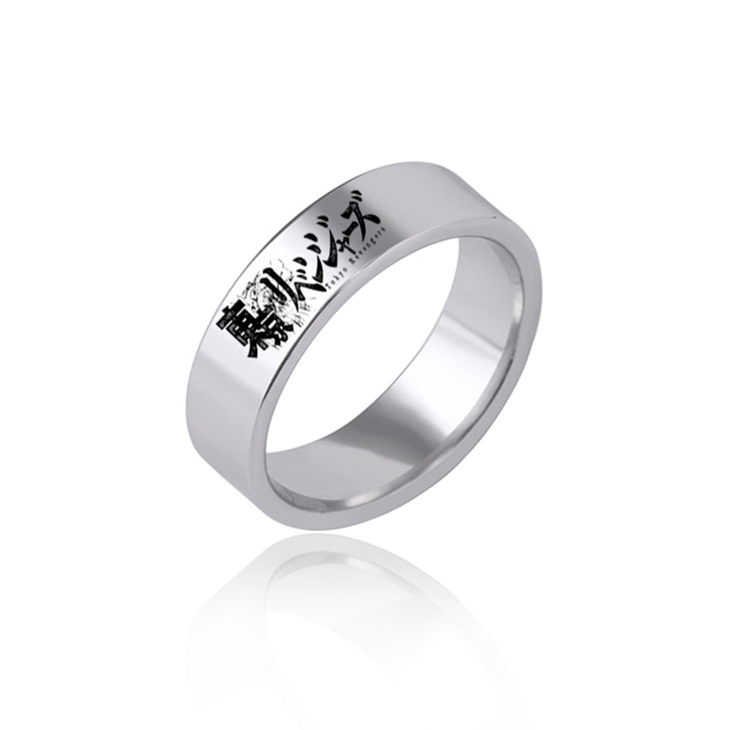 Anime Tokyo Revengers Stainless Steel Ring Silver Color Rings