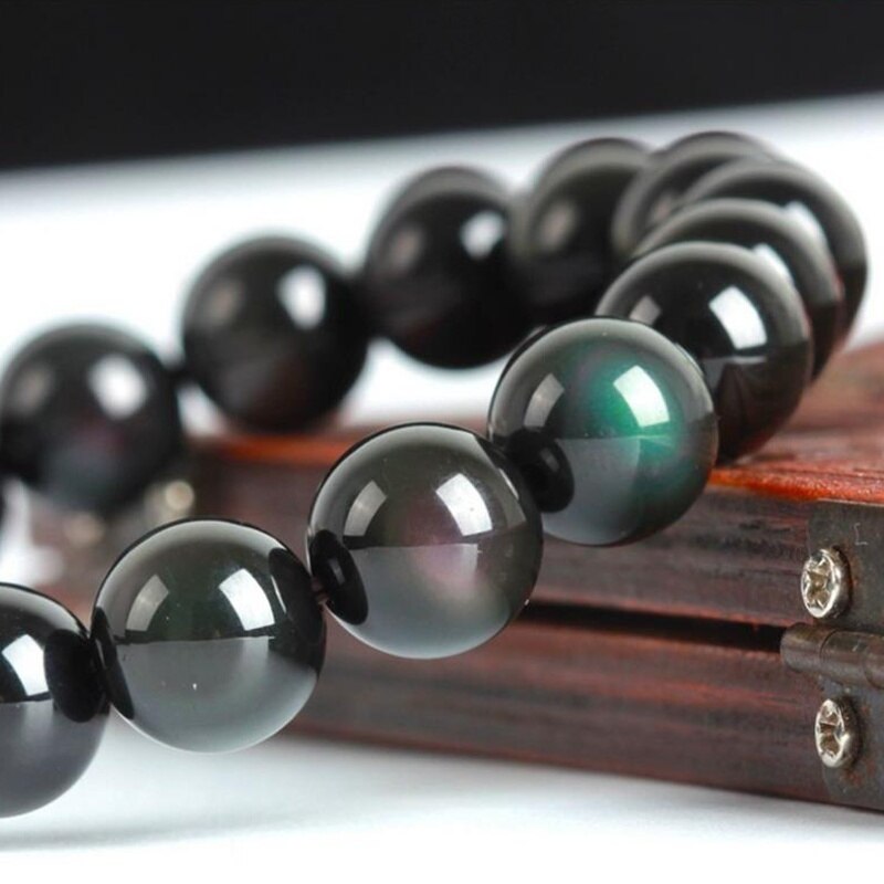 Natural Stone Obsidian Bracelet